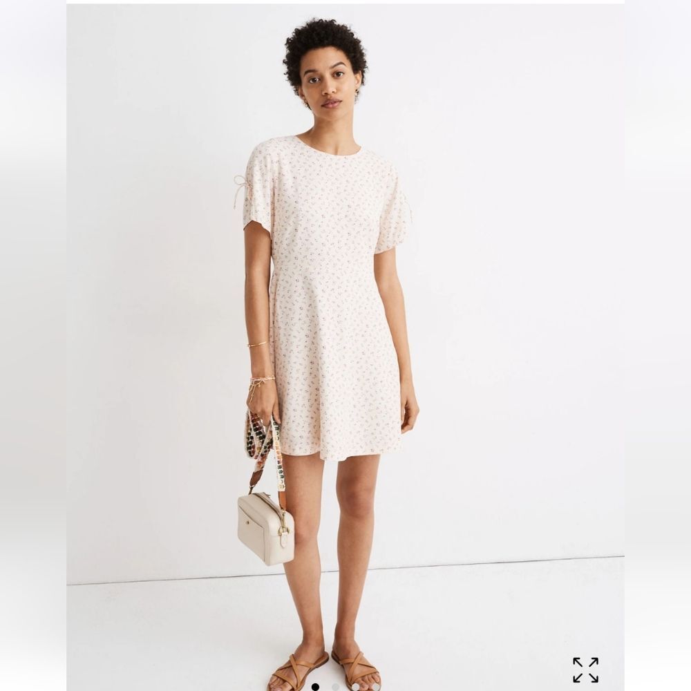 Madewell Tie Sleeve Retro Dress in Dutch Dandelions 14 - Picture 3 of 7